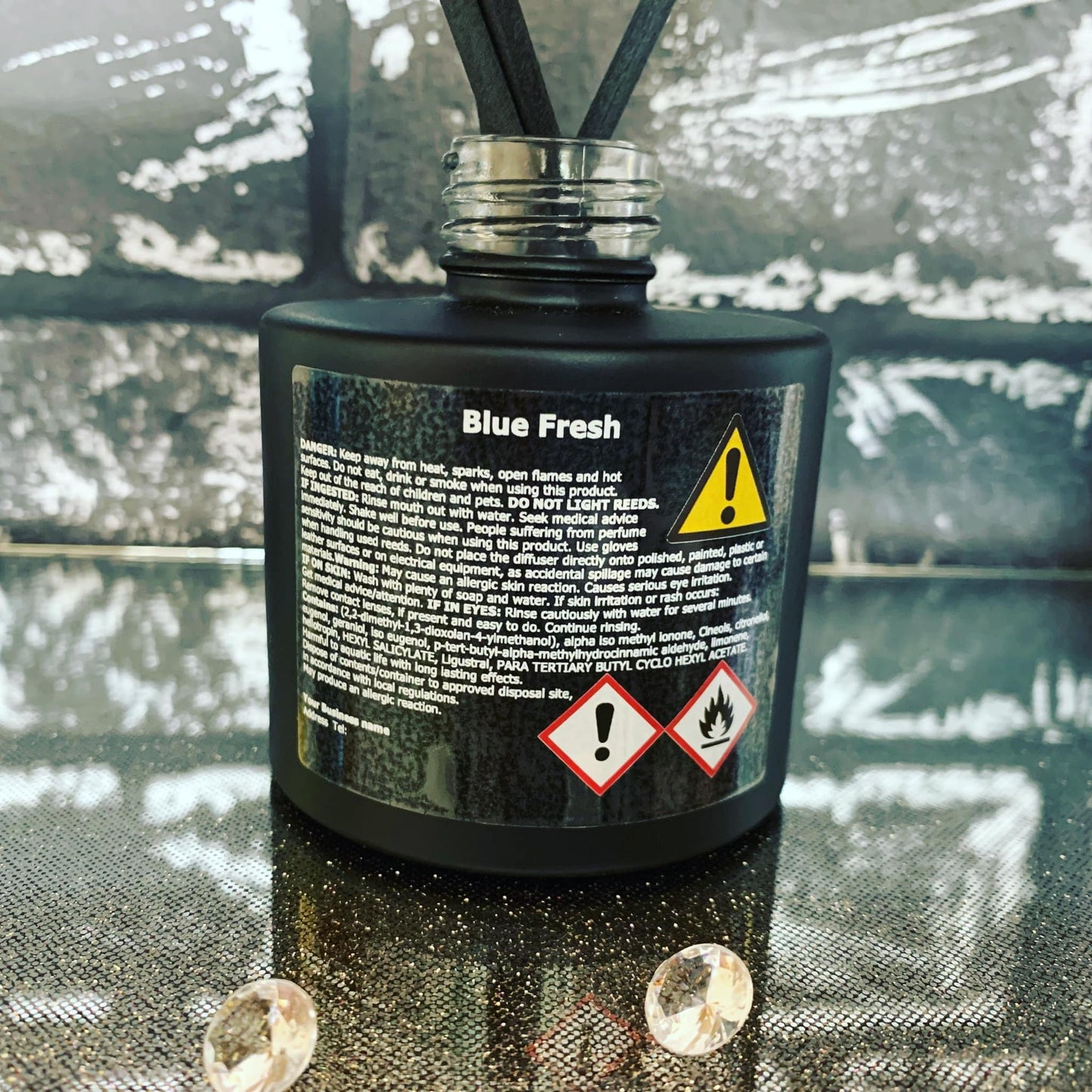 Transparent Diffuser in augeo combined CLP & Safety advice labels