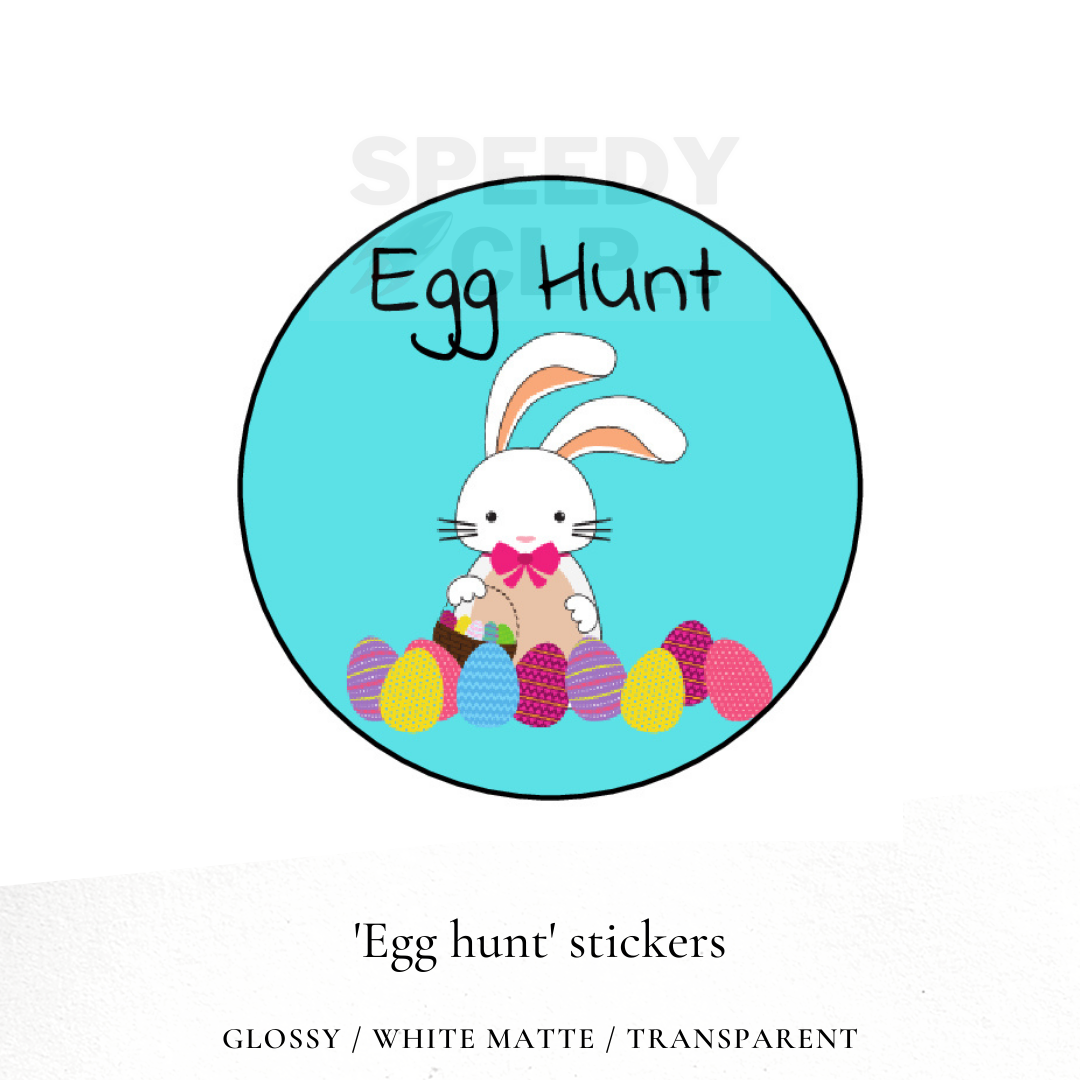 'Egg Hunt' stickers
