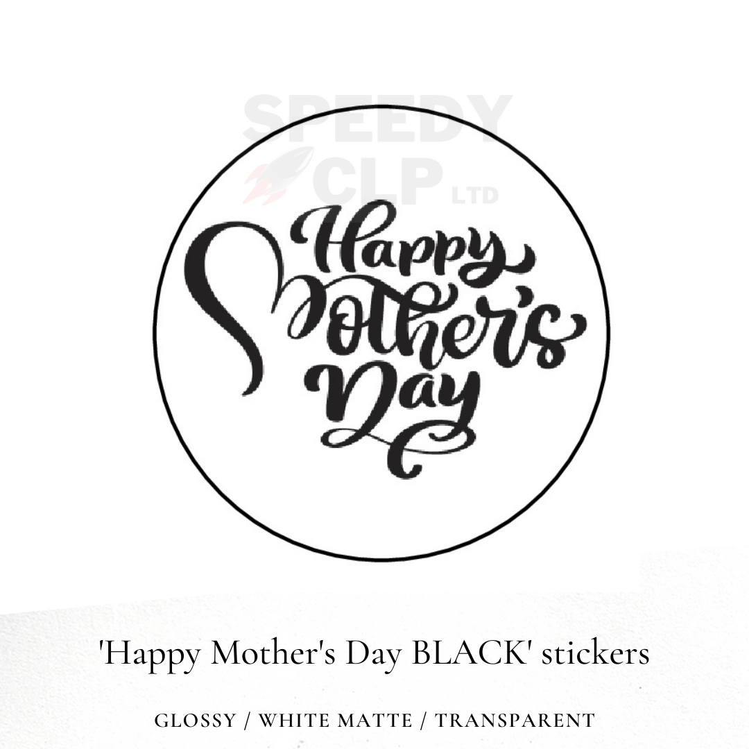 'Happy Mother's Day' stickers