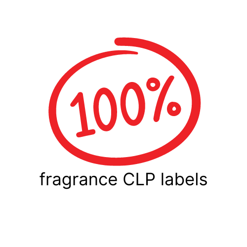 100% fragrance CLP labels for snow wax