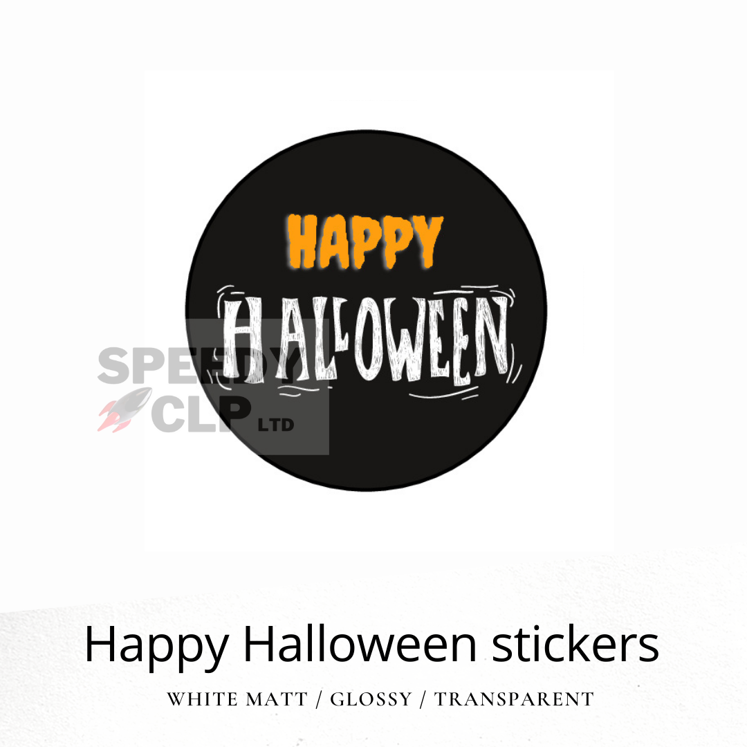 Happy Halloween scent name stickers
