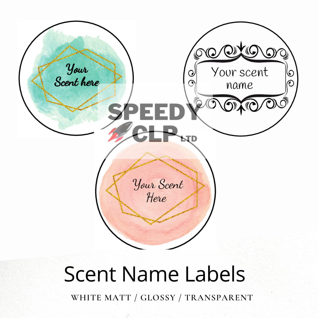 Scent Name stickers