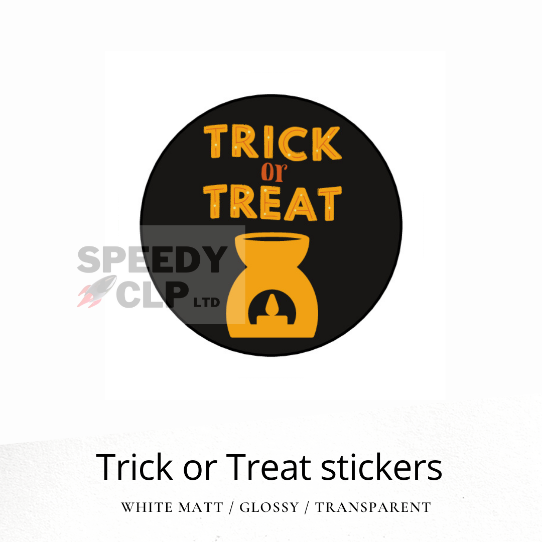 Trick or Treat stickers