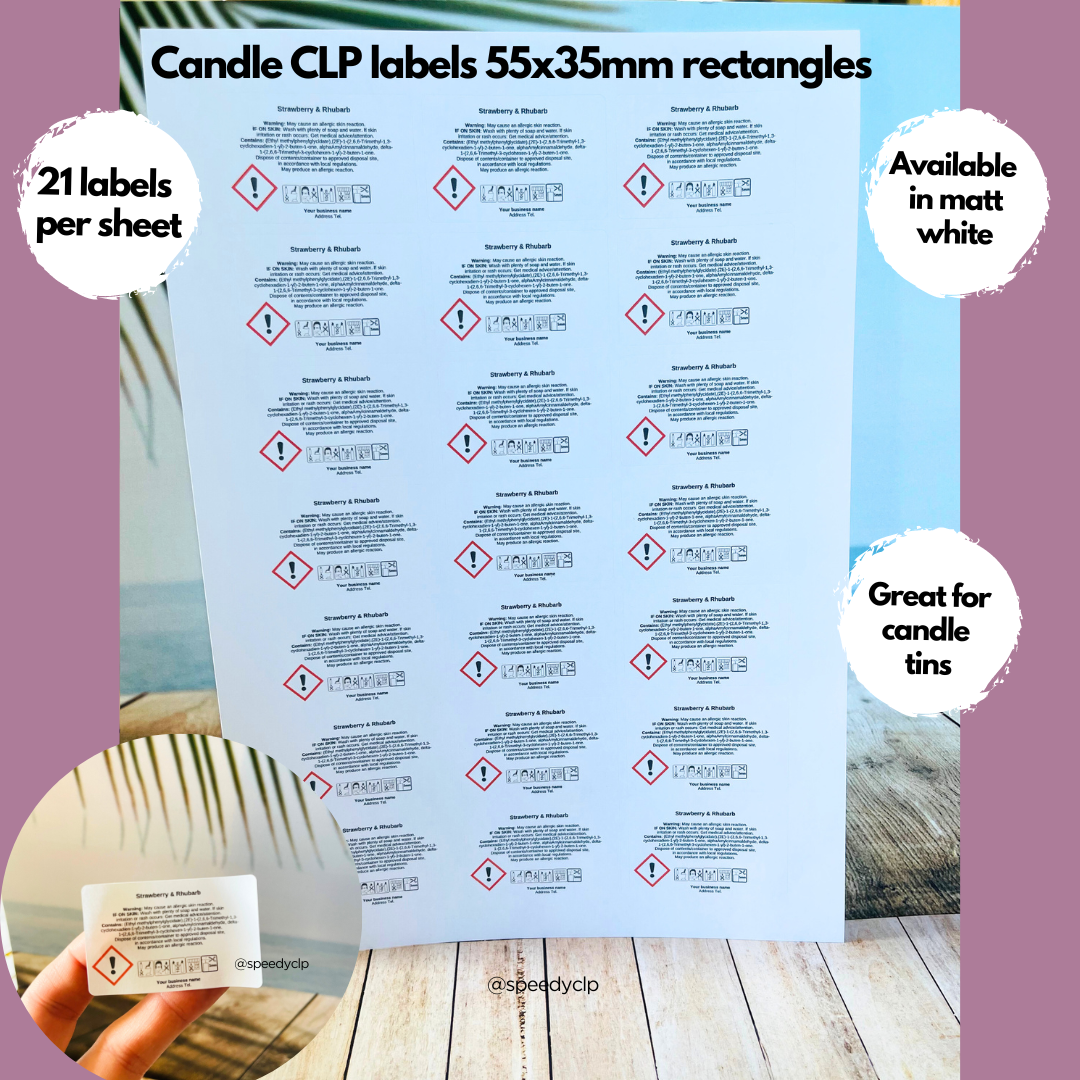 Candle CLP labels