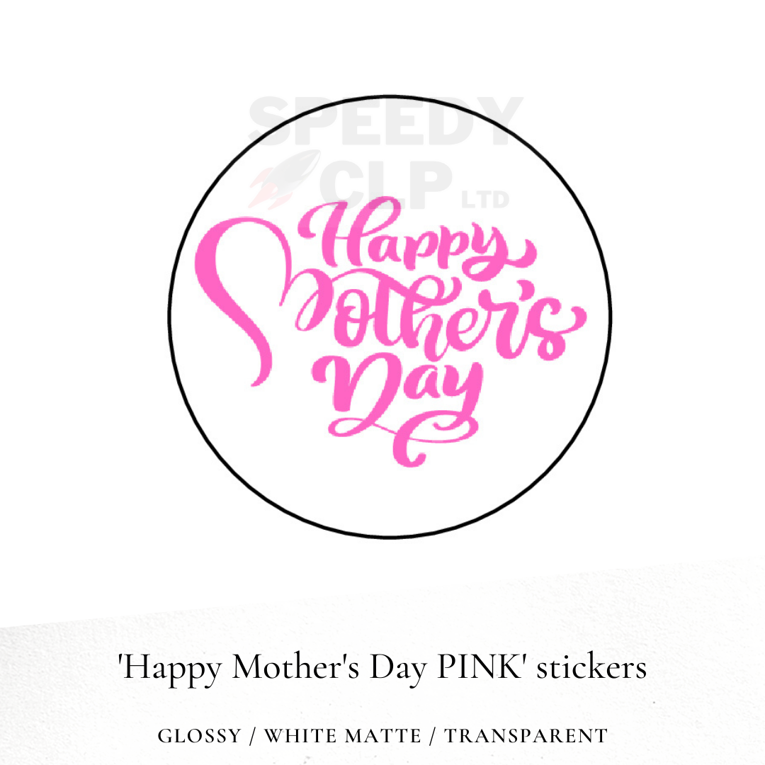 'Happy Mother's Day' stickers