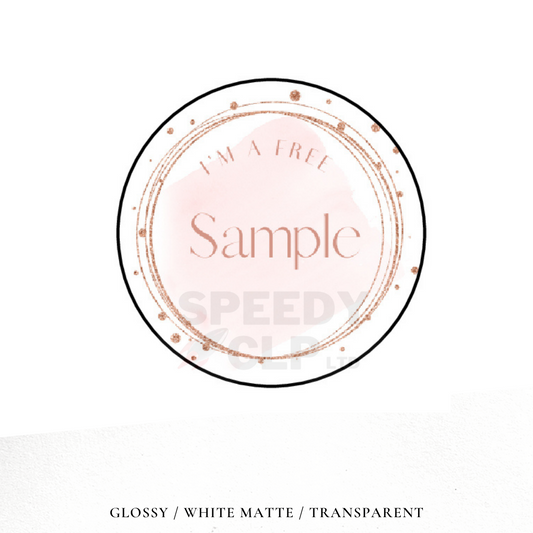 Sample stickers