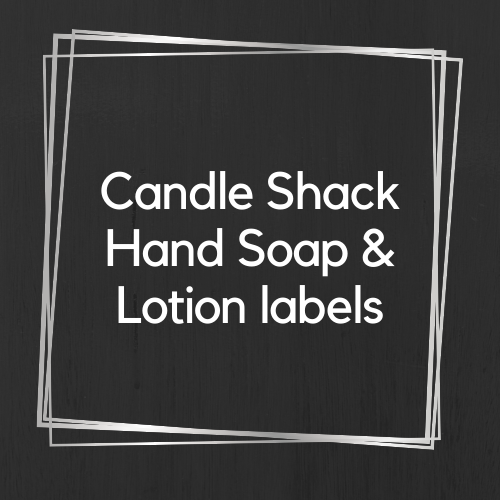 Transparent Soap & Lotion (Candle Shack) CLP labels