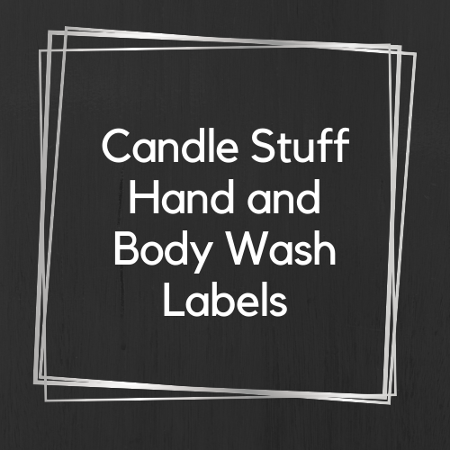 Transparent Hand and Body wash (Candle Stuff) CLP labels