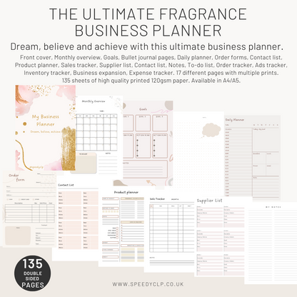 The Ultimate Fragrance Business planner