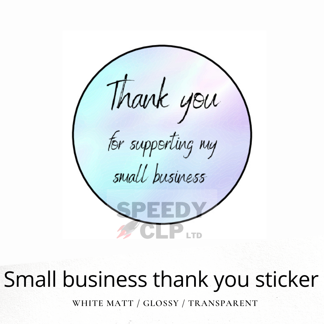Thank you for supporting my small business stickers