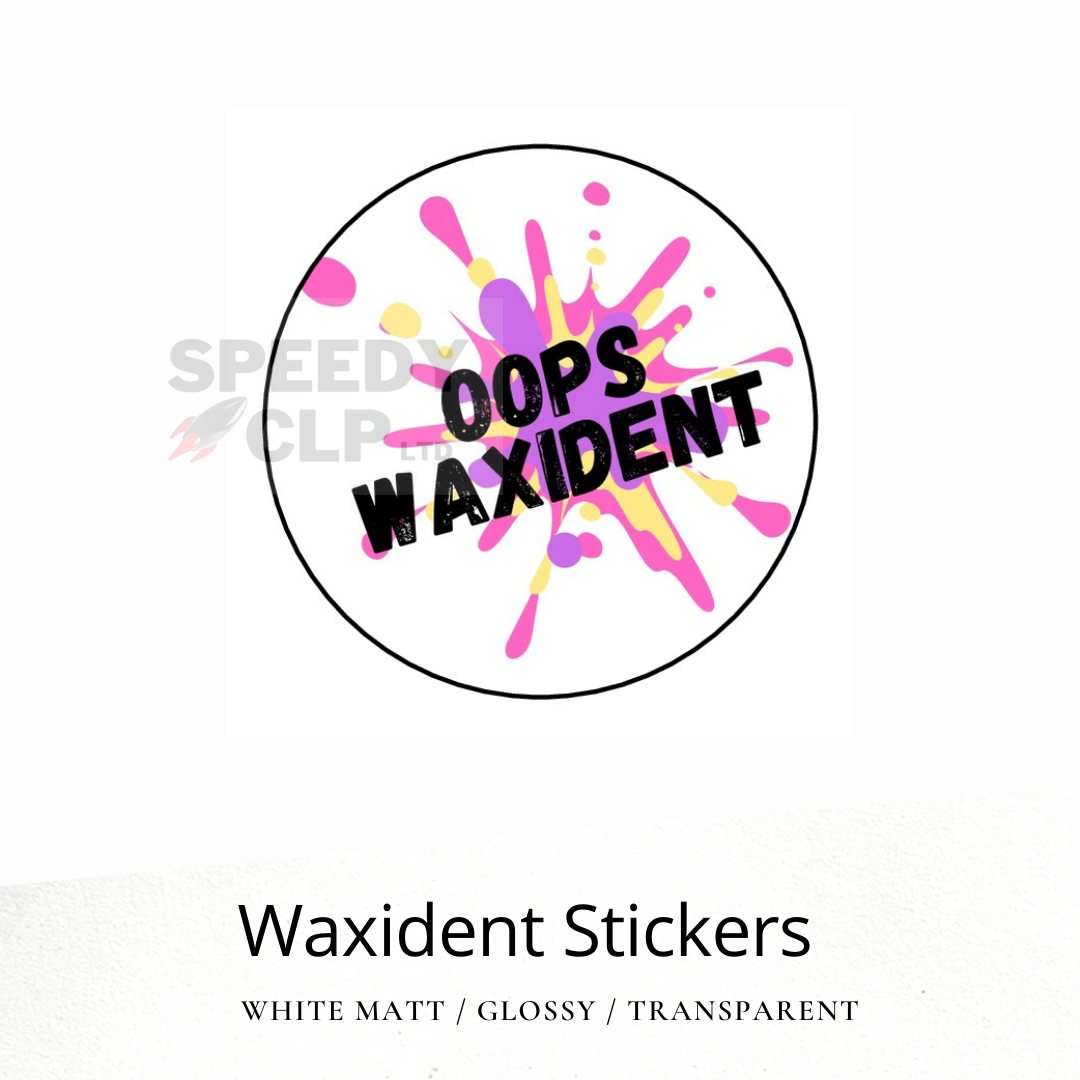 Waxident stickers
